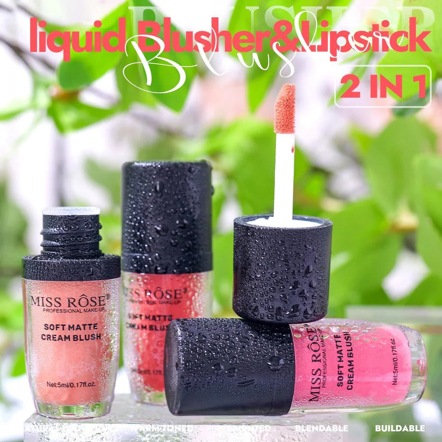 Miss Rose 24H Long Lasting Soft Matte Creame Blush 5ml