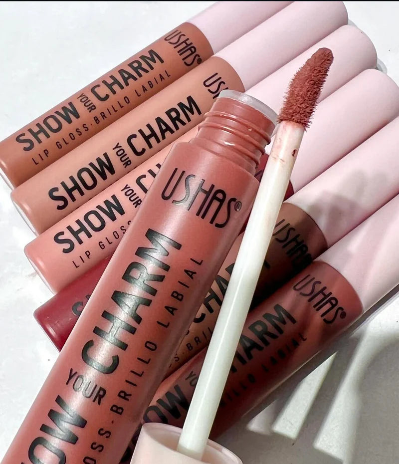 USHAS Pack of 06 Your Show Charm Lip Gloss Collection - High-Shine Brillo Labial