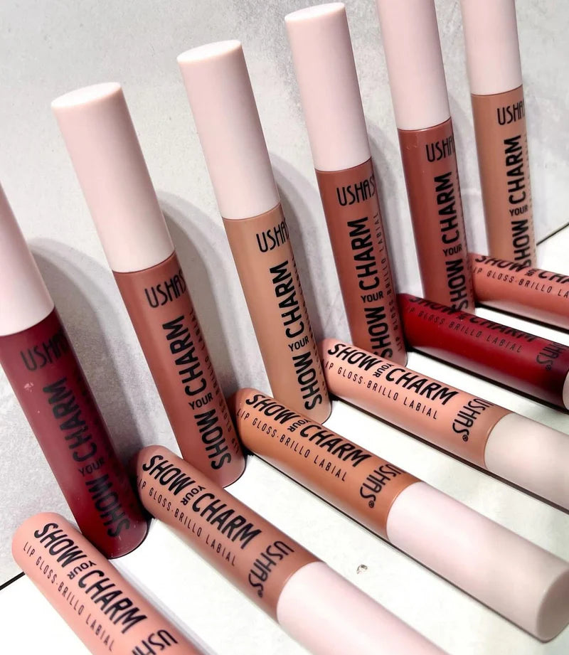 USHAS Pack of 06 Your Show Charm Lip Gloss Collection - High-Shine Brillo Labial