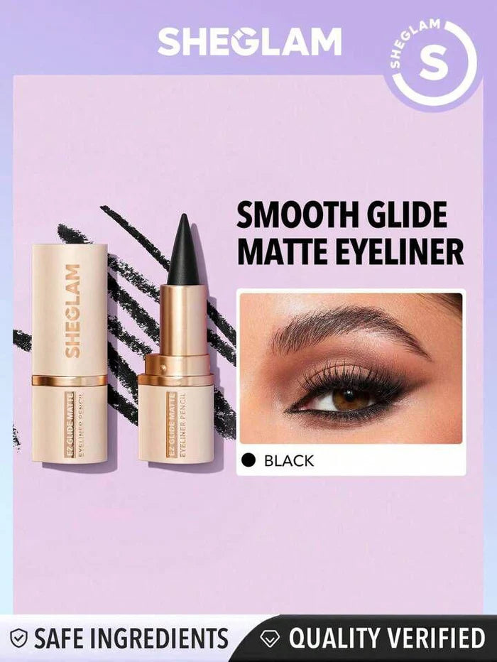 Sheglam - EZ Glide Matte Eyeliner Pencil Black Kajal