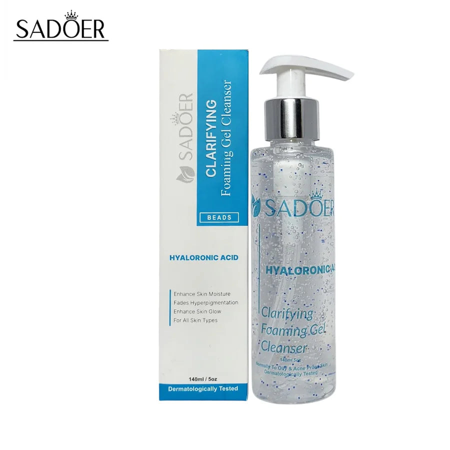 SADOER Hyaluronic Acid Clarifying Foaming Gel Cleanser - 140ml / 5oz