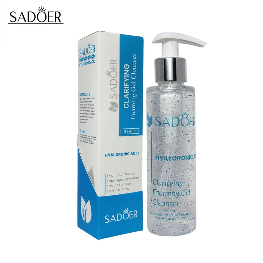 SADOER Hyaluronic Acid Clarifying Foaming Gel Cleanser - 140ml / 5oz