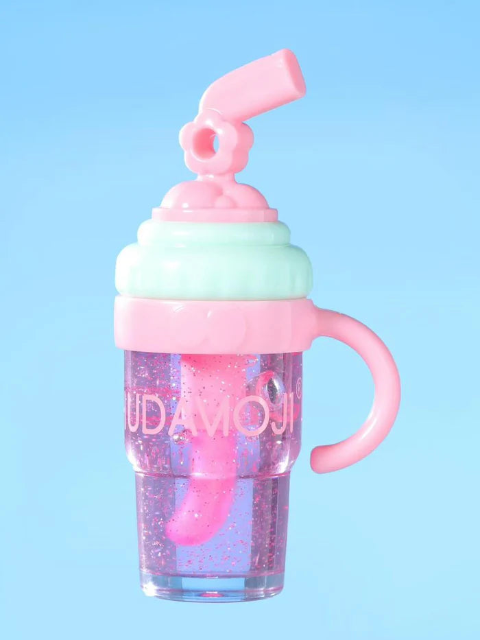 HUDAMOJI "Milk Tea Ice Cream" Lip Gloss Collection - Cute Bottle Design