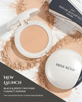 Miss Rose Black & White Two-Tone Delicate and Soft Focus Compact Powder