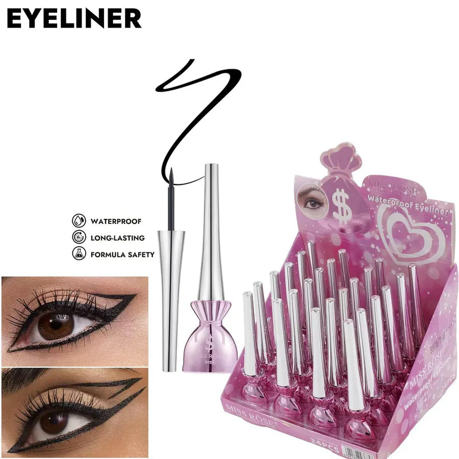 MISS ROSE Precision Liquid Eyeliner – Intense Black, 6ml