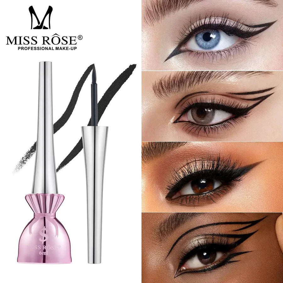 MISS ROSE Precision Liquid Eyeliner – Intense Black, 6ml
