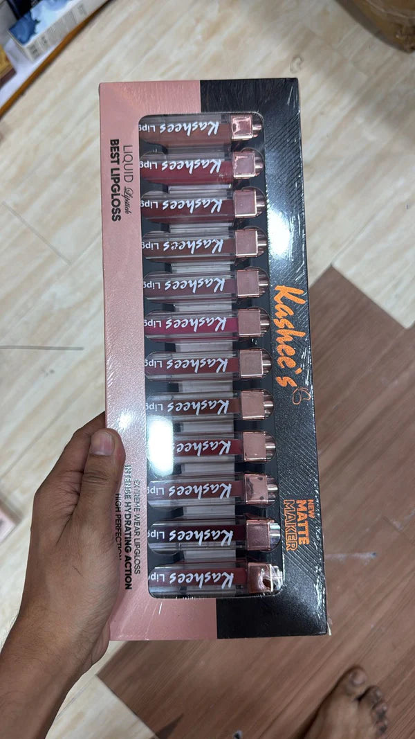Kashee’s New Matte Maker Liquid Lipstick Set – 12 High-Perfection Shades