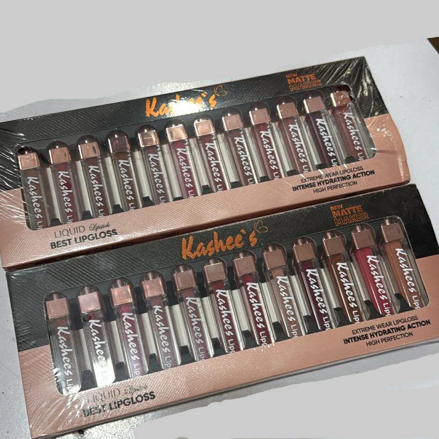Kashee’s New Matte Maker Liquid Lipstick Set – 12 High-Perfection Shades