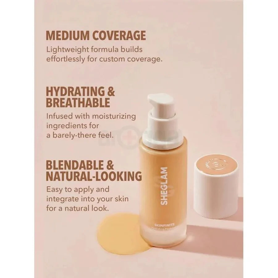sheglam complexion pro long lasting breathable Foundation-Porcelain