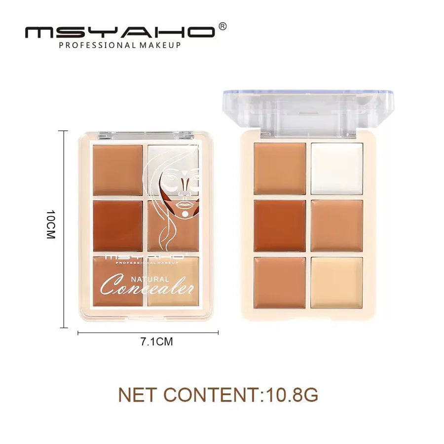 MSYAHO Professional Natural Concealer Palette Display