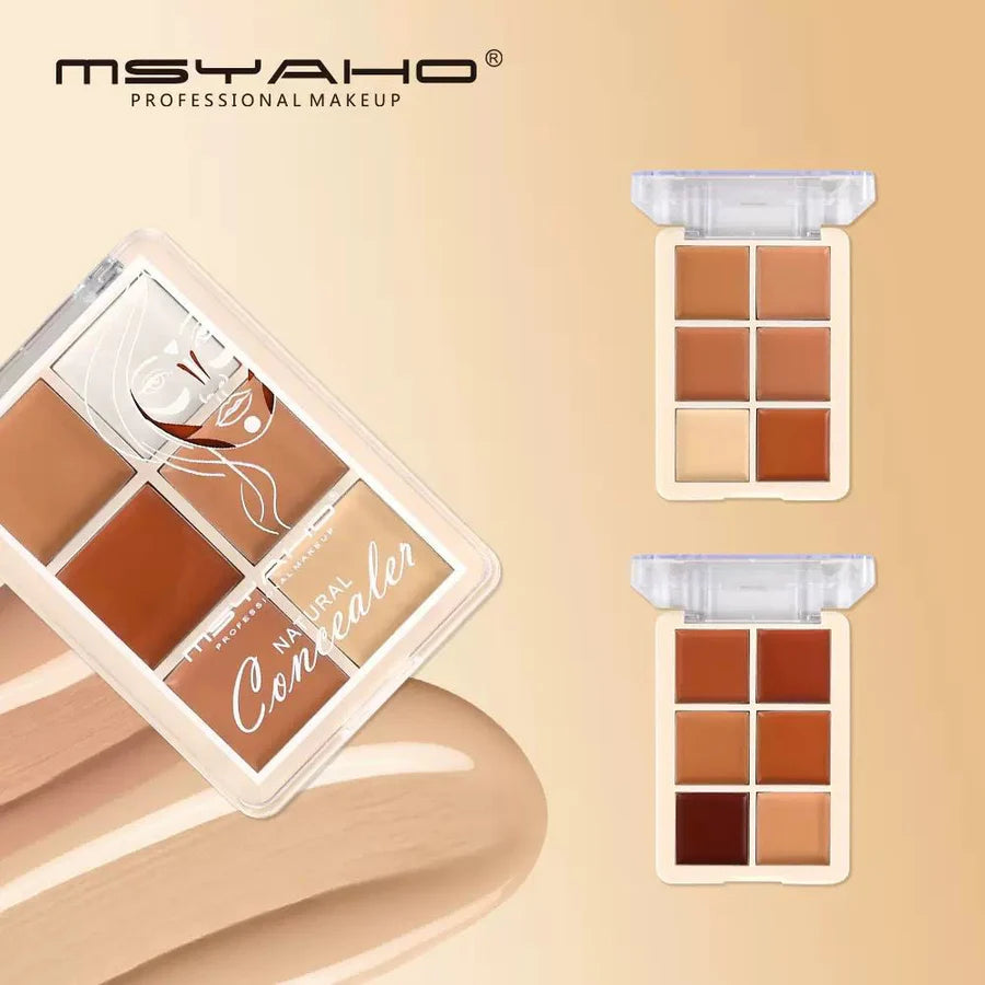 MSYAHO Professional Natural Concealer Palette Display