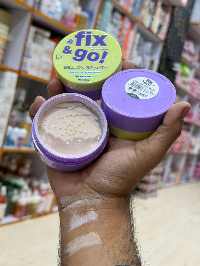 Fix & Go! Matte Finish Loose Powder by Billion Beauty