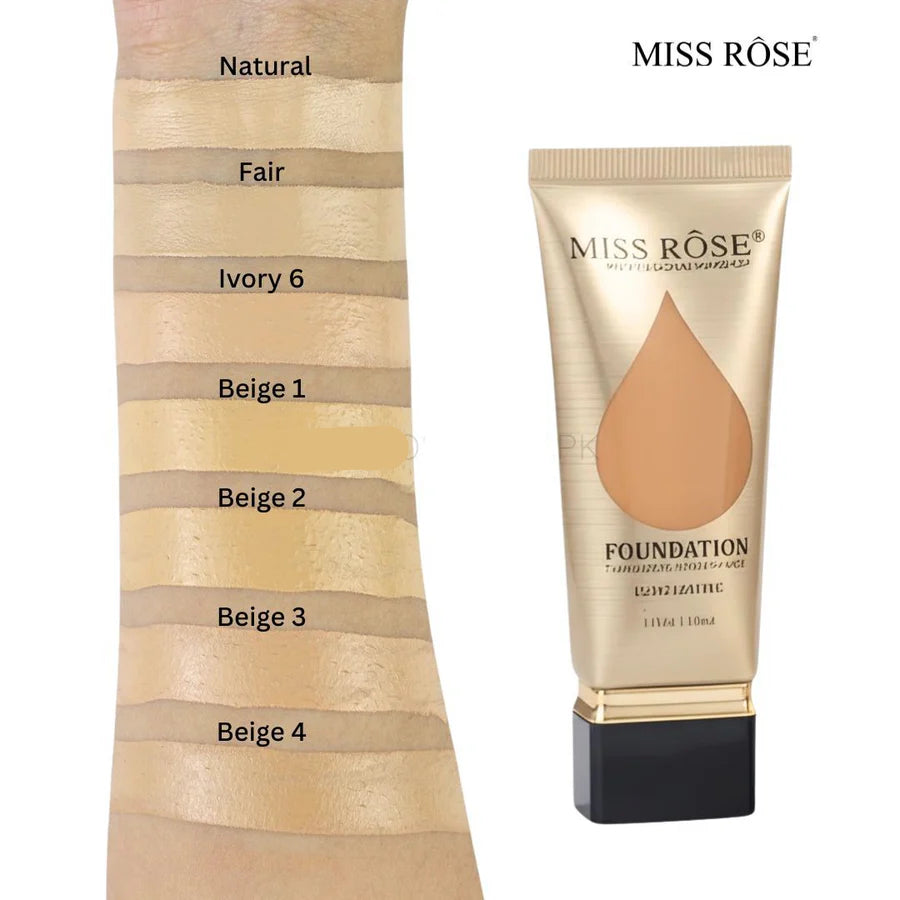 Miss Rose Transparent+ Moisturizing Long Lasting Foundation