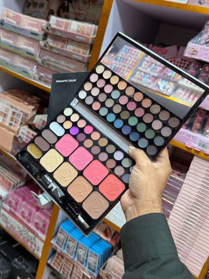 Romantic Color 40 Mixed Eye Shadow 10 Shine Shadow 10 lip gloss 8 blusher 4 Powder