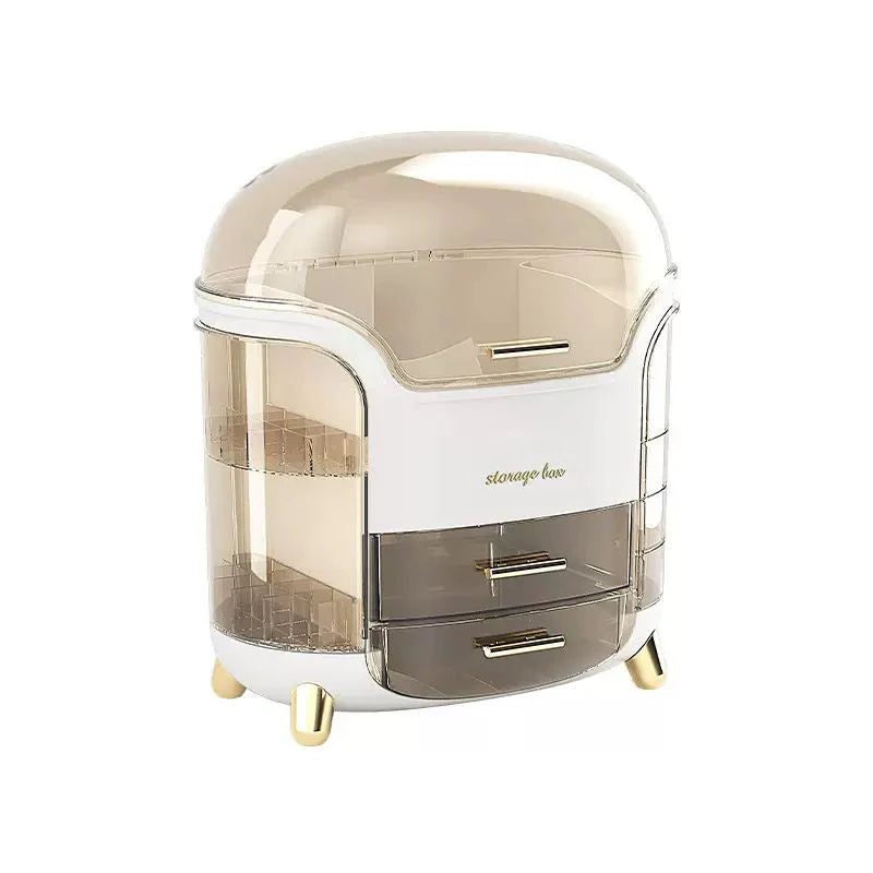 Luxury Desktop Cosmetic Organizer, Dustproof and Waterproof Makeup Vanity Organizer