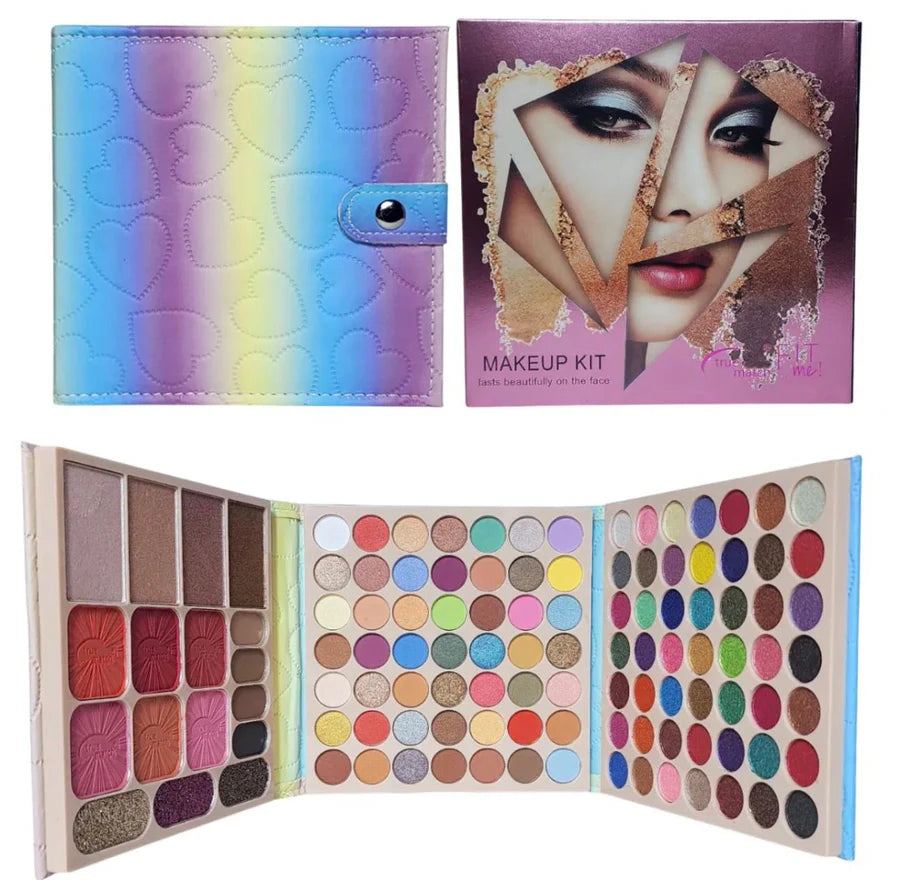 True Match 115 Color Makeup kit 98 Eyeshadow 6 Blush 4 Highlighter 4 Eyebrow Powder 3 Crystal Eyeshadow