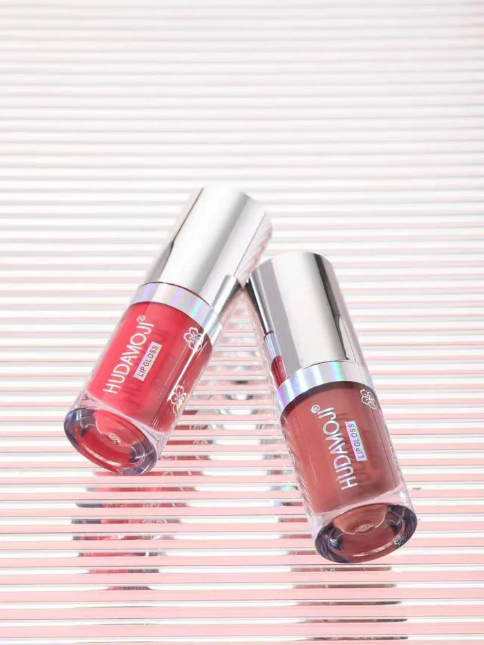 Huda Moji Cherry Blossom Lip Gloss Natural Moisturizing Easy Color Matte Lip Glaze Cross-border
