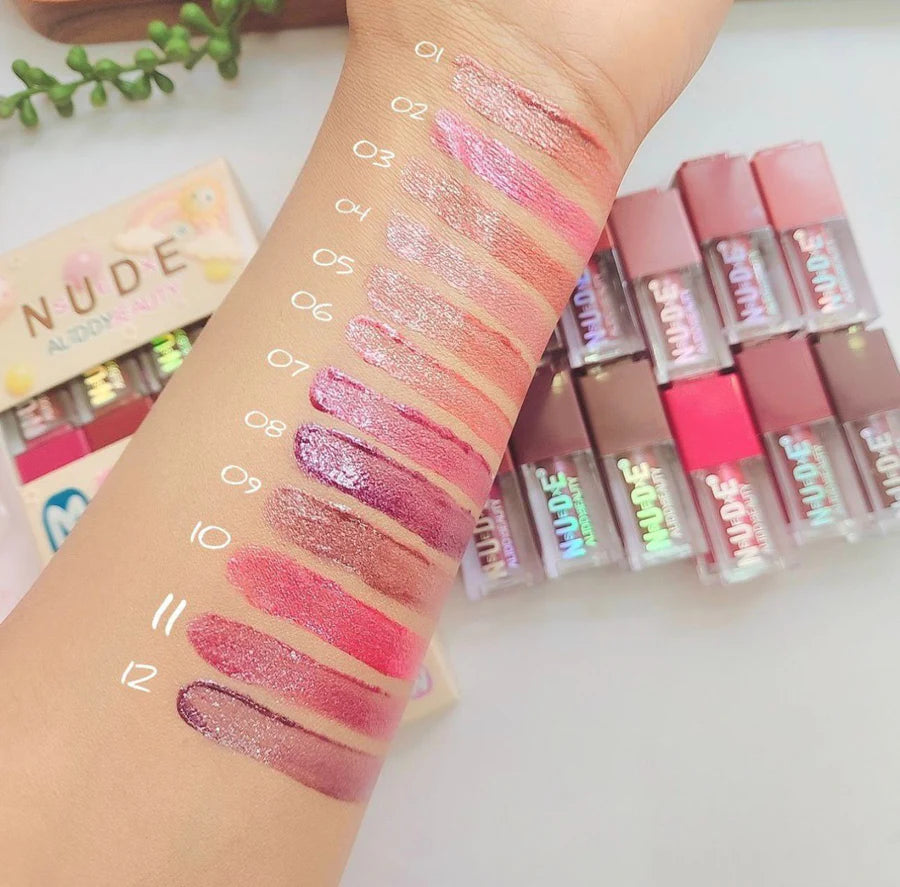 ALiDDYBeauty 12pcs Lipgloss and Eyeshadow