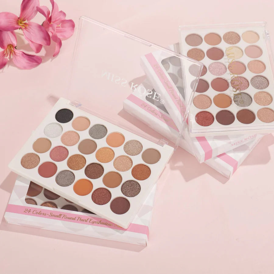 Miss Rose Premium 24-Color Matte & Shimmer Eyeshadow Palette