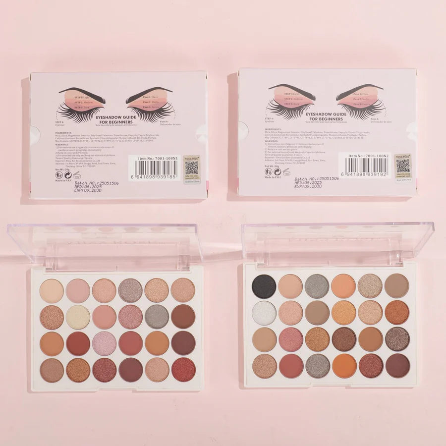 Miss Rose Premium 24-Color Matte & Shimmer Eyeshadow Palette
