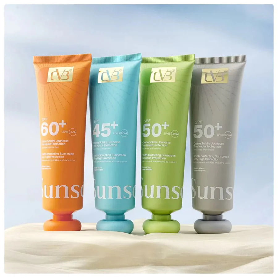 Cvb Sunscreen SPF S0+++ UVB UVA Youth-protecting sunscreen very protection wrinkles and Dark Spots c-240C