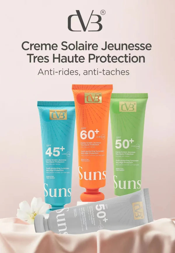 Cvb Sunscreen SPF S0+++ UVB UVA Youth-protecting sunscreen very protection wrinkles and Dark Spots c-240C