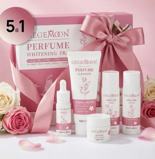 GEGEMOON 5-in-1 Whitening & Hydrating Travel Glow Essentials Kit
