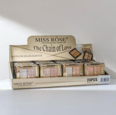MISS RÔSE Luxurious 2 Color Highlighter palette