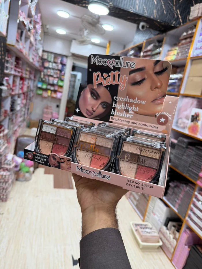 Mocallure 'Pretty' 3-in-1 Eyeshadow, Highlight & Blusher Palette