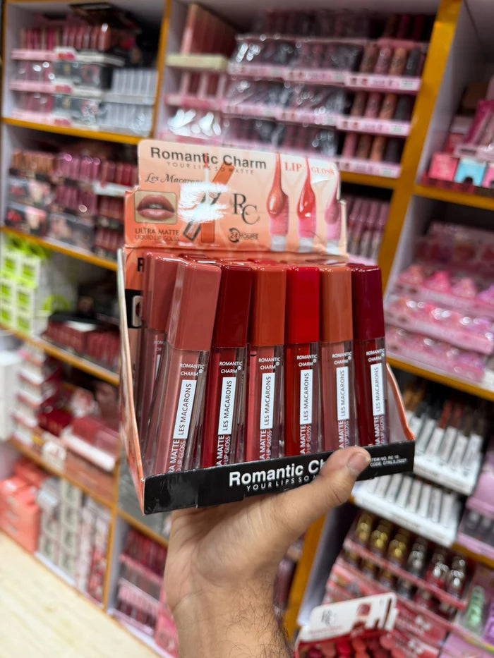 Romantic Charm Pack of 06"Les Macarons" Ultra Matte Liquid Gloss