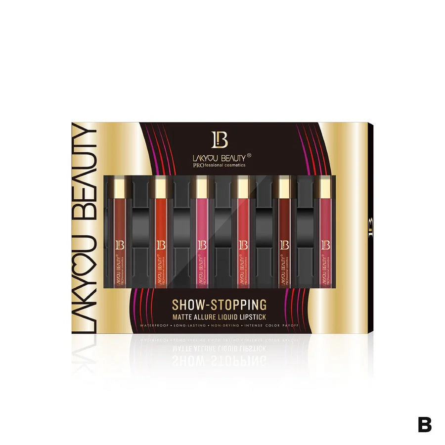 Lakyou Beauty 6pcs Matte Allure Liquid Lipstick