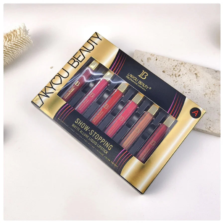 Lakyou Beauty 6pcs Matte Allure Liquid Lipstick