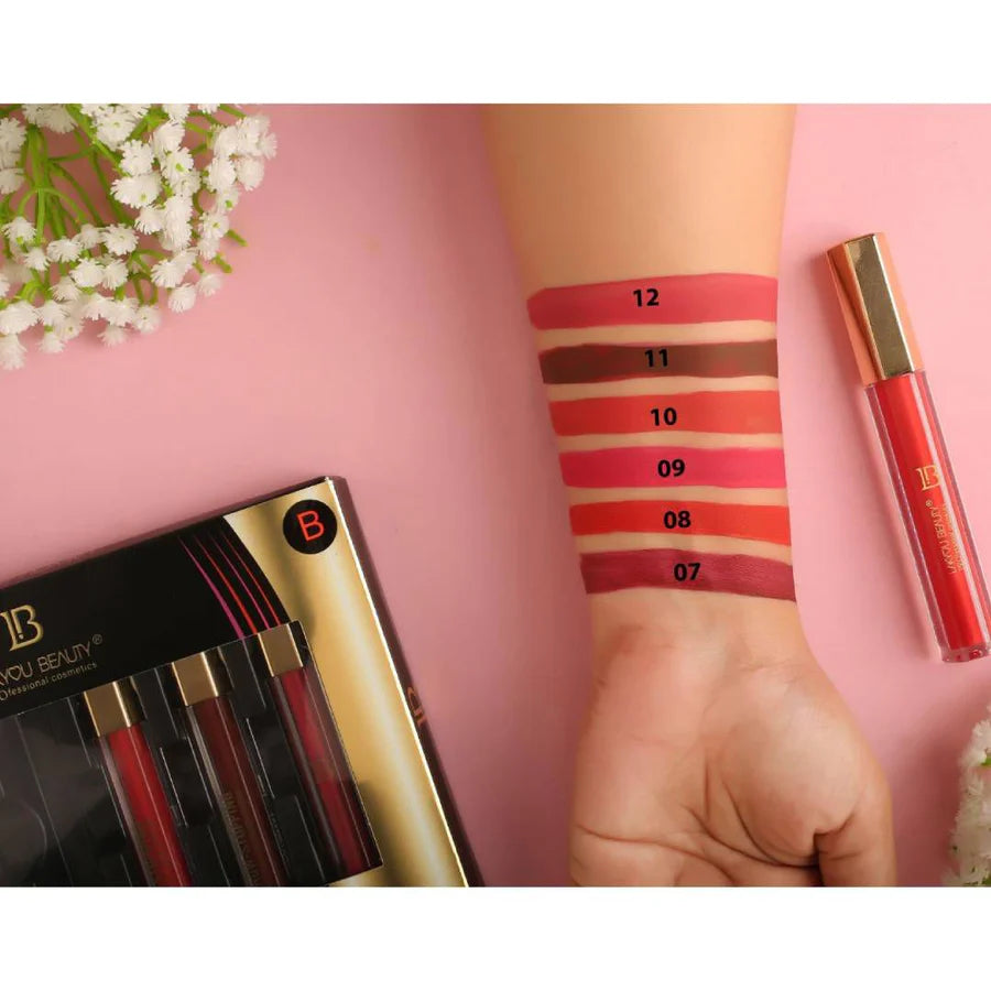 Lakyou Beauty 6pcs Matte Allure Liquid Lipstick