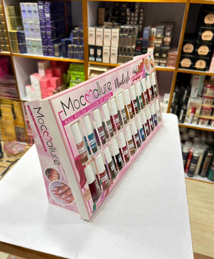 Mocallure Nudish Nail Polish Professional 24pcs Vibrant & Neutral Shades (Item No: BTFL 102)