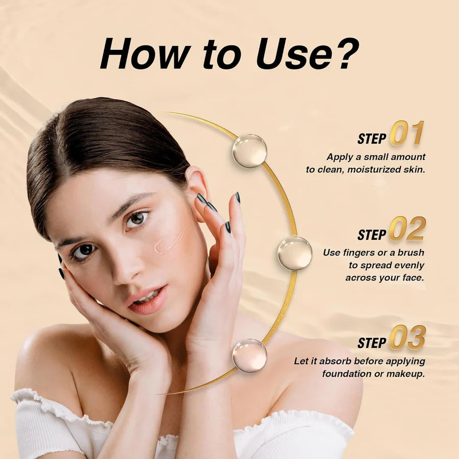 Maliao 24K Gold Gel Oil Free Primer - 40 ml (Gold)