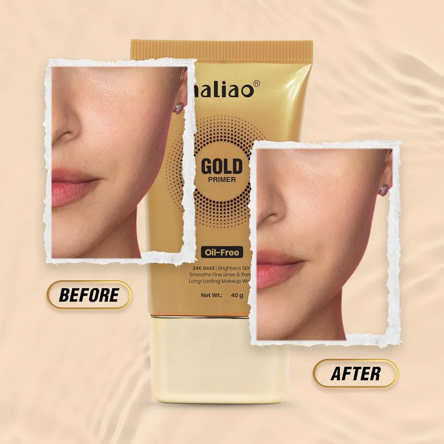 Maliao 24K Gold Gel Oil Free Primer - 40 ml (Gold)