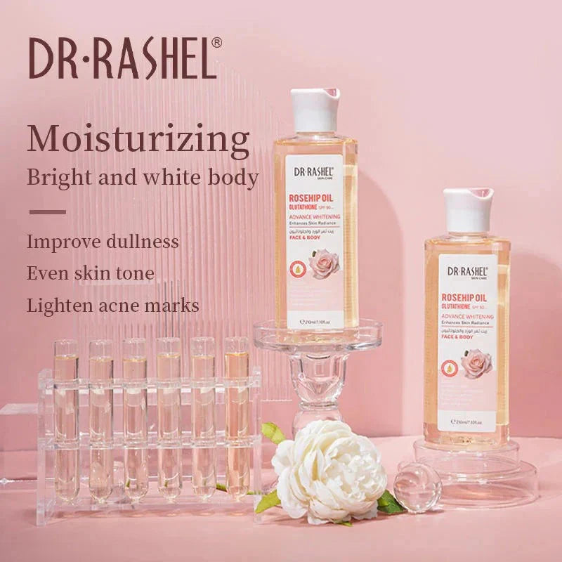 Dr.Rashel Rosehip Oil Advance Brightening Face & Body SPF50 - 210ml DRL-1902