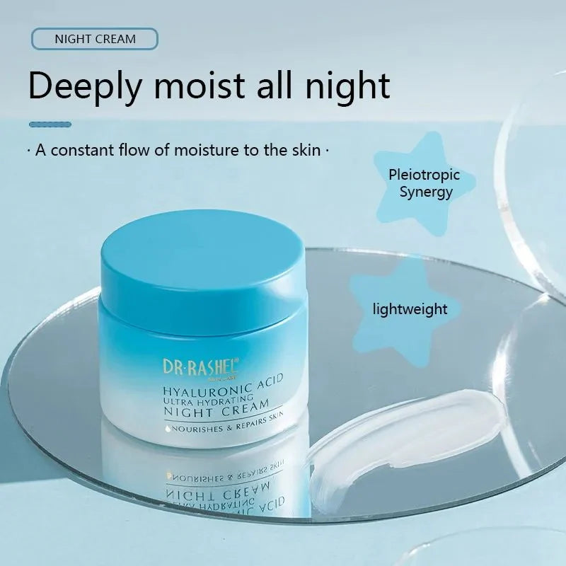 DR.Rashel Skin Care Hyaluronic Acid Ultra Hydrating Whitening Night Cream 50g- DRL-1929