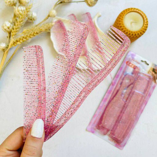 6pcs Glitter Comb Set – Sparkling Hair Styling Essentials