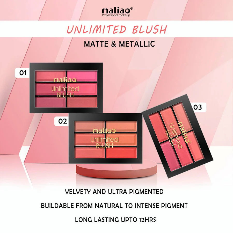 Maliao Unlimited Blush Palette – Versatile Color Collection