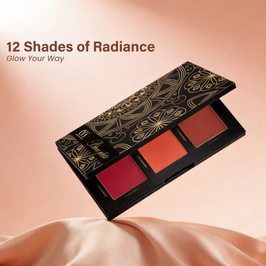 CVB Blusher Palette – Perfect for All Skin Tones (12 Shades, C226)