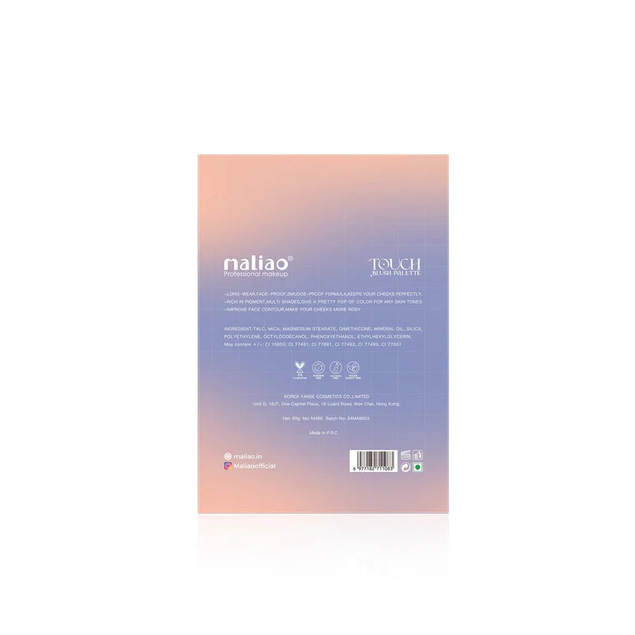Maliao Touch Blush Palette – Long‑Wear, Fade‑Proof Formula