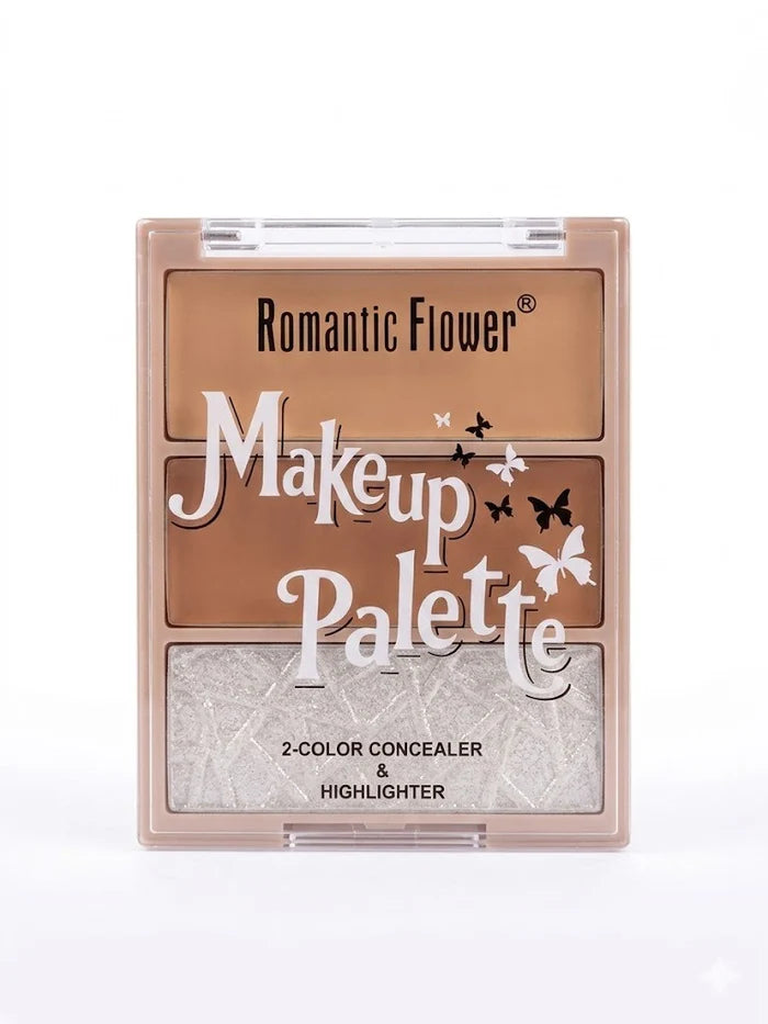 Romantic Flower 2‑Color Concealer & Highlighter – Dual Finish Glow