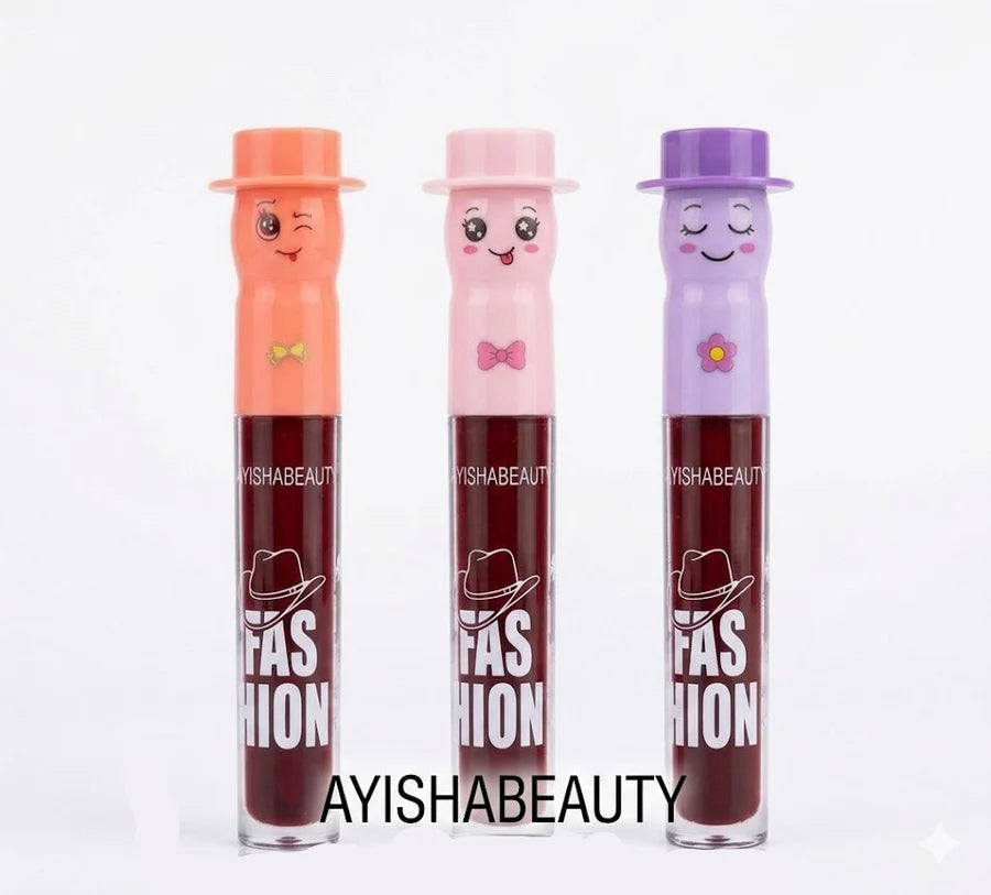 **Aiyisha Beauty Cowboy Character Lip Gloss Set**