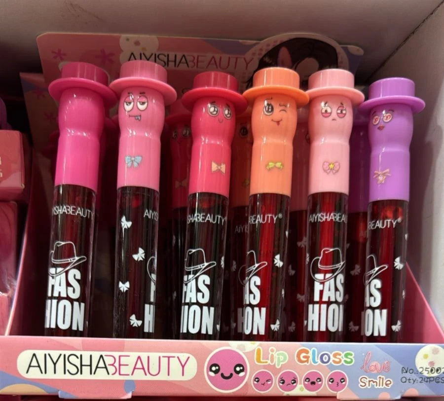 **Aiyisha Beauty Cowboy Character Lip Gloss Set**