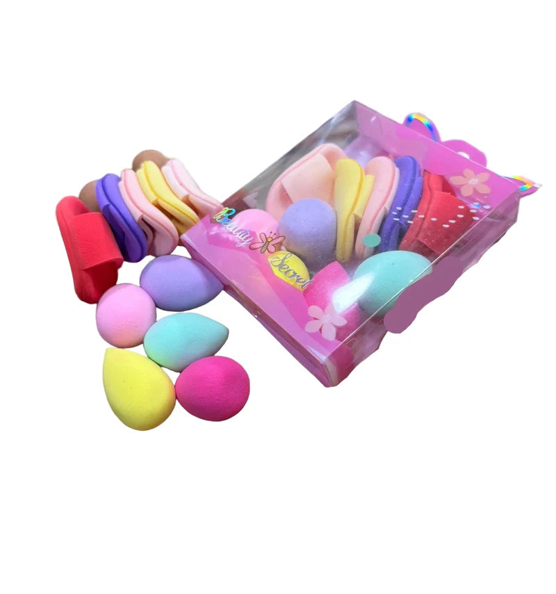 10pcs Mini Puff Tool Set – Makeup Sponge Kit