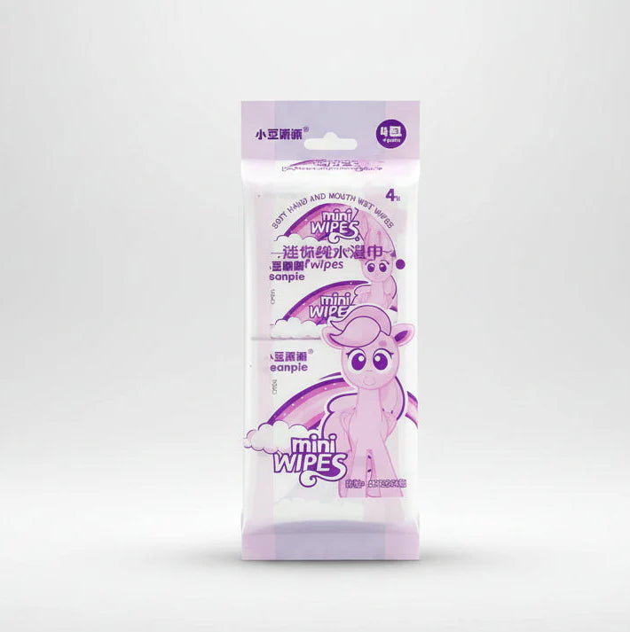 Beanpie 32‑Sheet Mini Wipes Pack | Pocket‑Size Hygiene (Random)