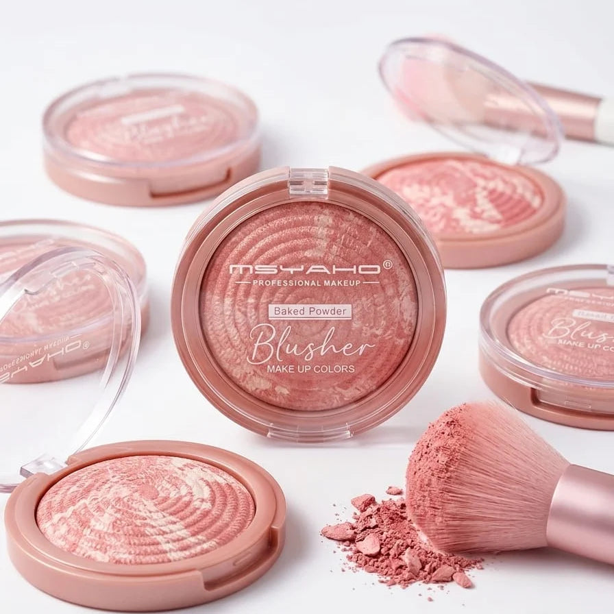 MSYAHO Professional Baked Powder Blusher | Radiant Glow Finish