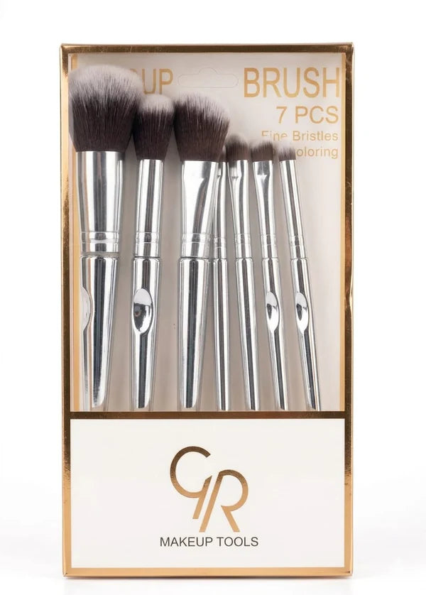 Golden Rose 7‑Piece Professional Makeup Brush Set | Luxury Essentials
