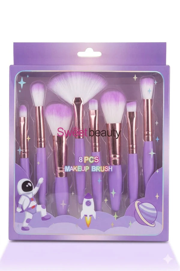 Sweet Beauty 8‑Piece Professional Makeup Brush Set | Complete Essentials
